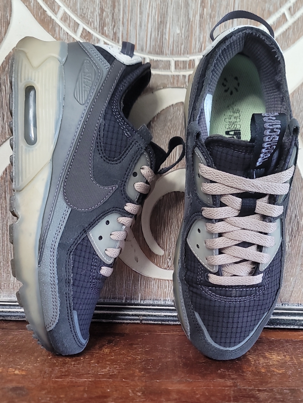 Nike Air Max Terrascape 90 'Black Lime Ice' Wmns 7.5 Very Good Cond.